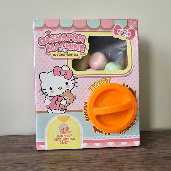 Hello Kitty Gashapon Machine Mystery Eggs Vending NWT - Picture 1 of 4